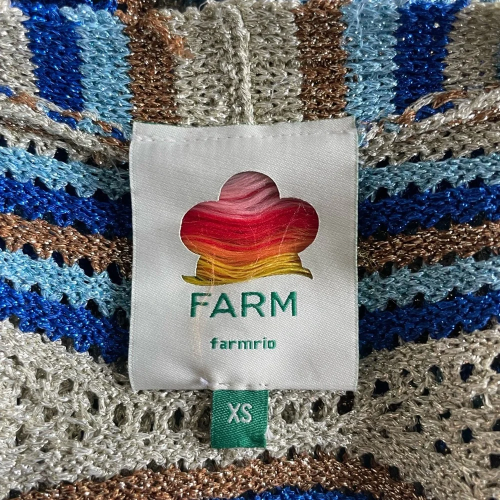 FARM Rio Mixed Waves Striped Cardigan NWOT $198 - Picture 13 of 14